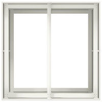 Produktbild för Planteringskärl vit 80x80x80 cm stål