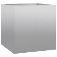 Produktbild för Planteringskärl 80x80x80 cm galvaniserat stål