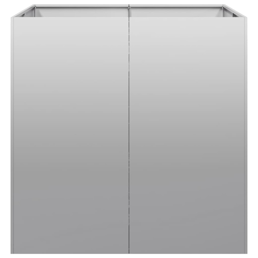 Produktbild för Planteringskärl 80x80x80 cm galvaniserat stål