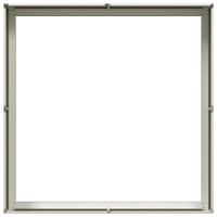 Produktbild för Planteringskärl vit 100x100x30 cm stål