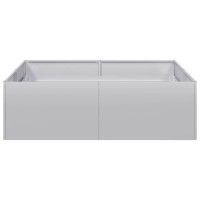 Produktbild för Planteringskärl 100x100x30 cm galvaniserat stål