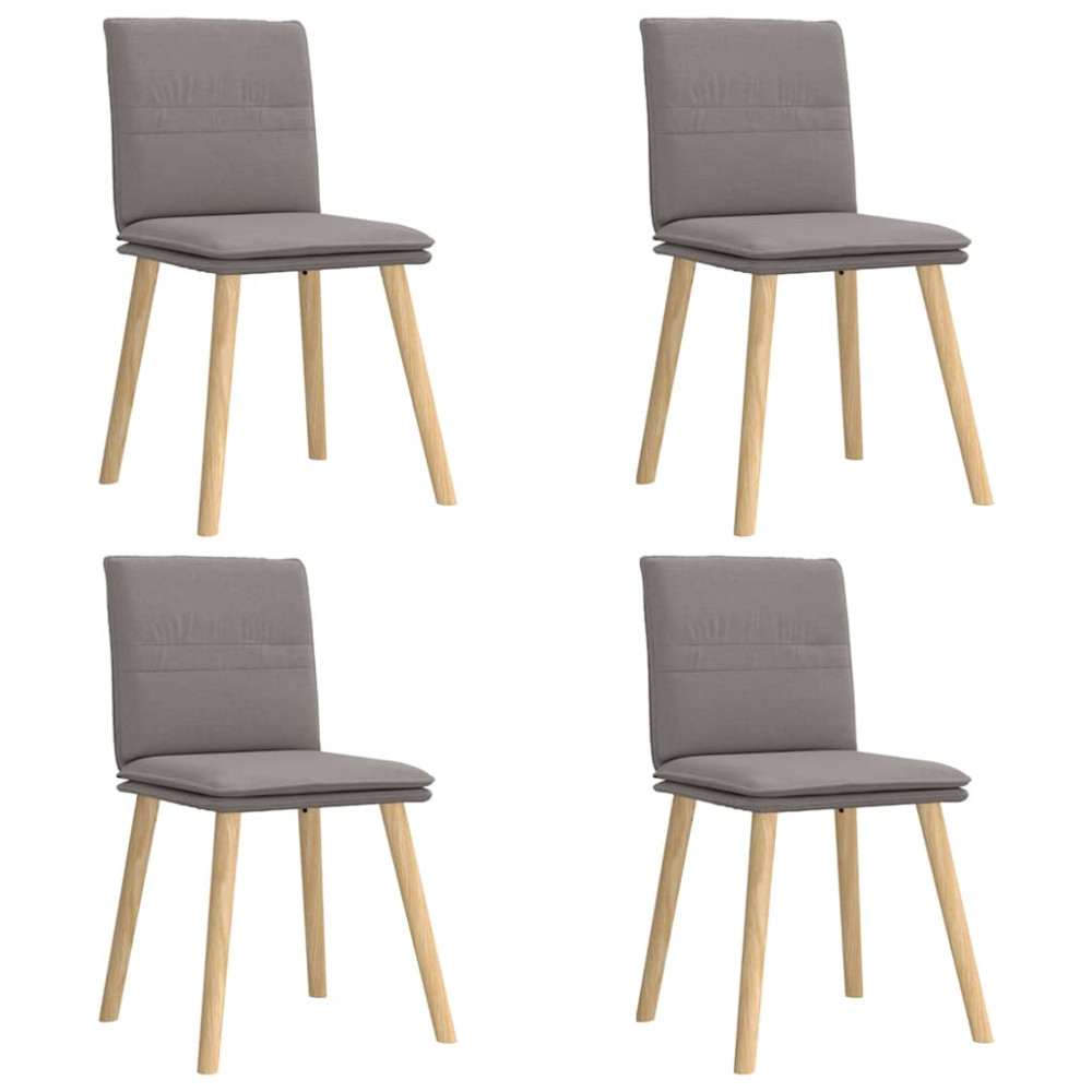 Produktbild för Matstolar 4 st taupe tyg