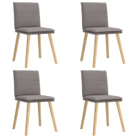 Produktbild för Matstolar 4 st taupe tyg