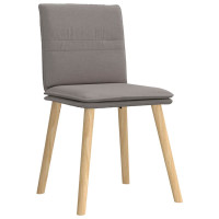 Produktbild för Matstolar 4 st taupe tyg