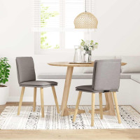 Produktbild för Matstolar 2 st taupe tyg