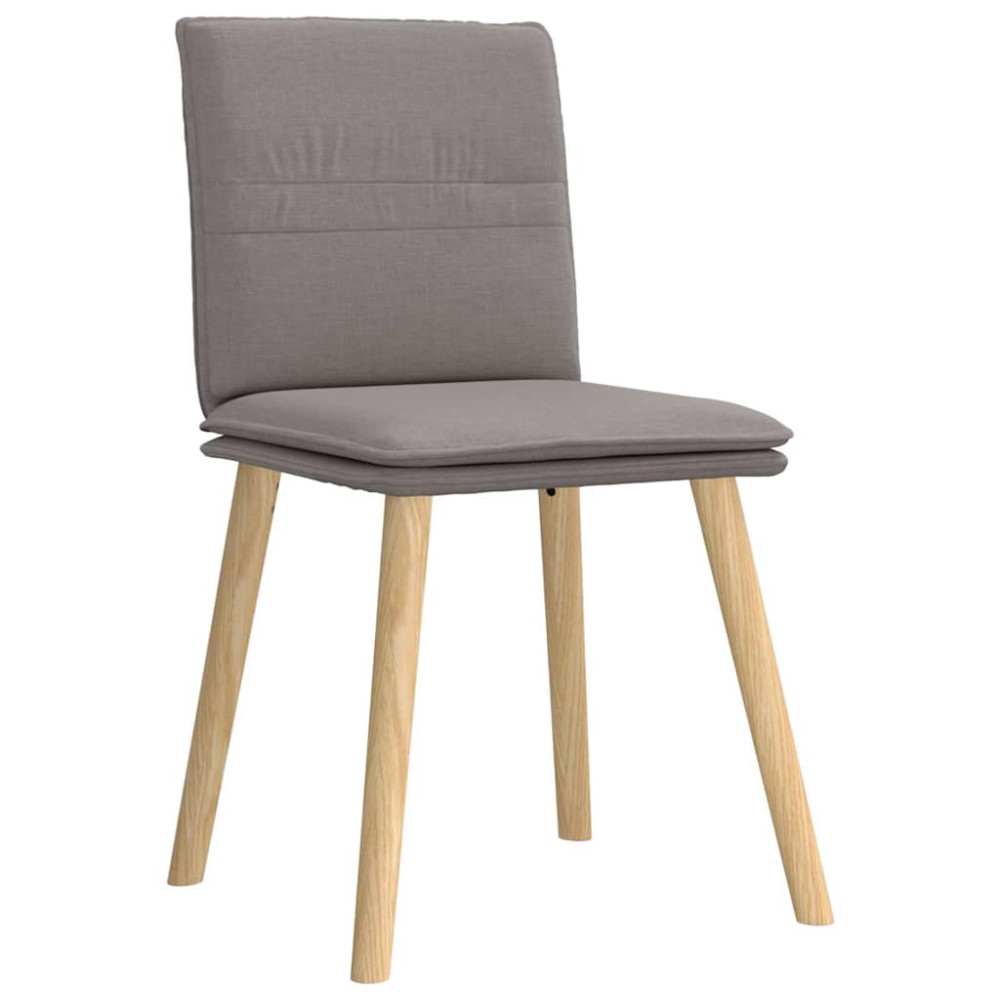 Produktbild för Matstolar 2 st taupe tyg