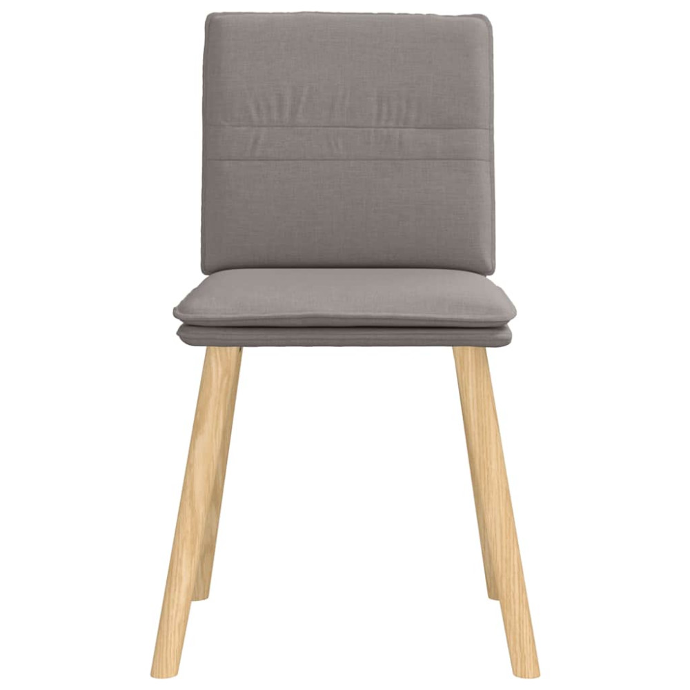 Produktbild för Matstolar 2 st taupe tyg