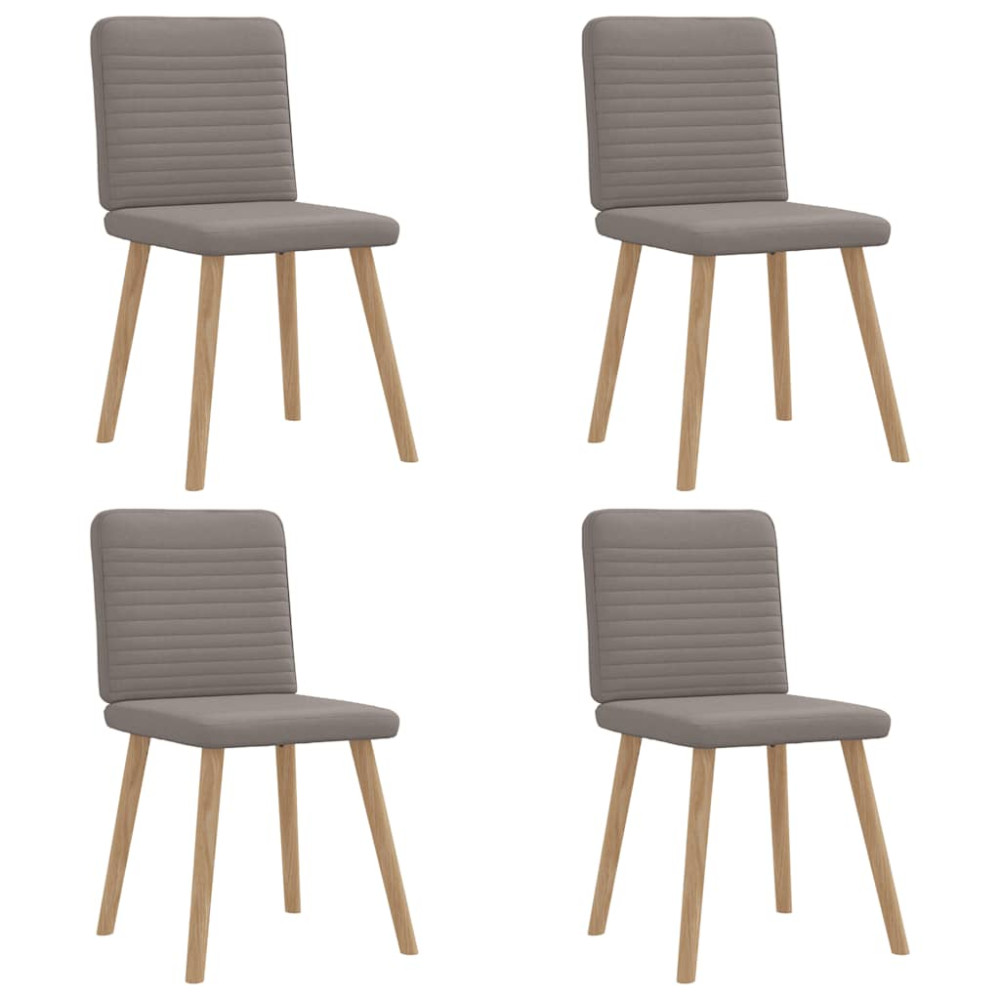 Produktbild för Matstolar 4 st taupe tyg