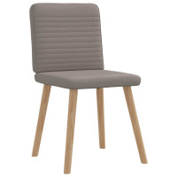 Produktbild för Matstolar 4 st taupe tyg