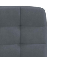 Produktbild för Matstolar 2 st mörkgrå sammet