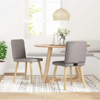 Produktbild för Matstolar 2 st taupe tyg