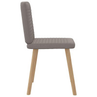 Produktbild för Matstolar 2 st taupe tyg