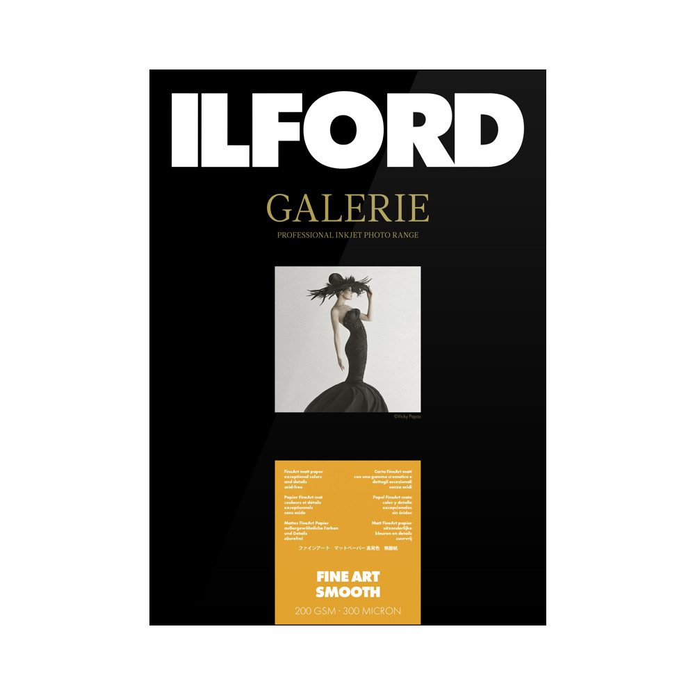 Produktbild för Ilford Galerie Fine Art Smooth 200g 13x18cm 50 sheets