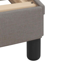 Produktbild för Bed with Mattress Taupe 140x190 cm Fabric
