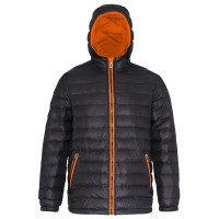 2786 Men's Padded Jacket Black/Orange