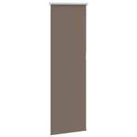 Produktbild för Mörkläggningsgardin kaffe 40x130 cm tyg bredd 35,7 cm polyester