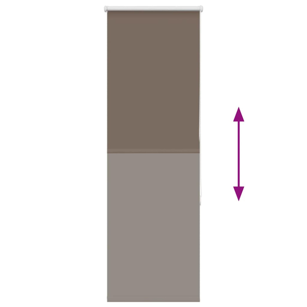 Produktbild för Mörkläggningsgardin kaffe 50x130 cm tyg bredd 45,7 cm polyester