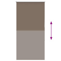 Produktbild för Mörkläggningsgardin kaffe 80x130 cm tyg bredd 75,7 cm polyester