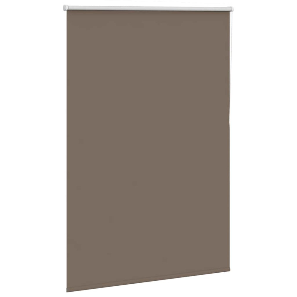 Produktbild för Mörkläggningsgardin kaffe 100x130 cm tyg bredd 95,7cm polyester