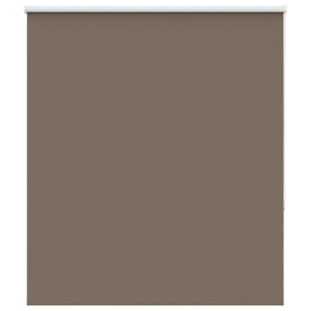 Produktbild för Mörkläggningsgardin kaffe 135x130 cm tyg bredd 131,6 cm