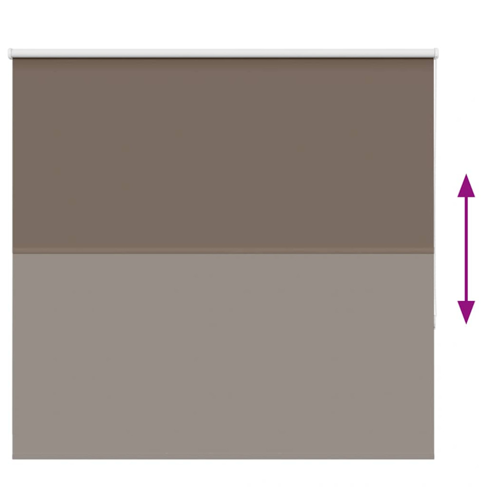 Produktbild för Mörkläggningsgardin kaffe 160x130 cm tyg bredd 156,6 cm