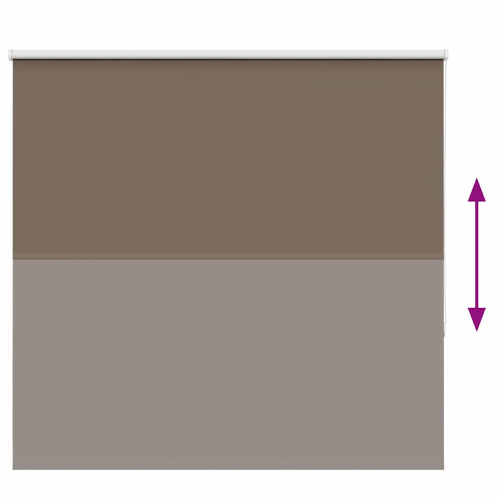 Produktbild för Mörkläggningsgardin kaffe 165x130 cm tyg bredd 161,6 cm