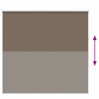 Produktbild för Mörkläggningsgardin kaffe 165x130 cm tyg bredd 161,6 cm
