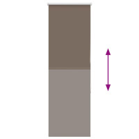 Produktbild för Mörkläggningsgardin kaffe 50x150 cm tyg bredd 45,7 cm polyester