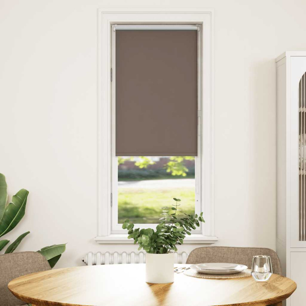 Produktbild för Mörkläggningsgardin kaffe 60x150 cm tyg bredd 55,7 cm polyester