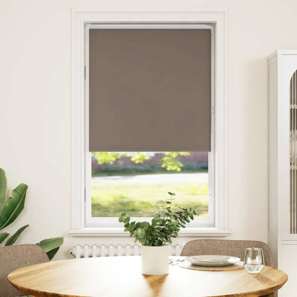 Produktbild för Mörkläggningsgardin kaffe 80x150 cm tyg bredd 75,7 cm polyester