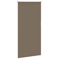 Produktbild för Mörkläggningsgardin kaffe 80x150 cm tyg bredd 75,7 cm polyester