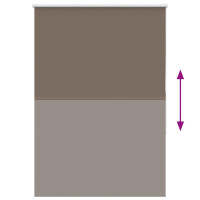 Produktbild för Mörkläggningsgardin kaffe 95x150 cm tyg bredd 90,7 cm polyester
