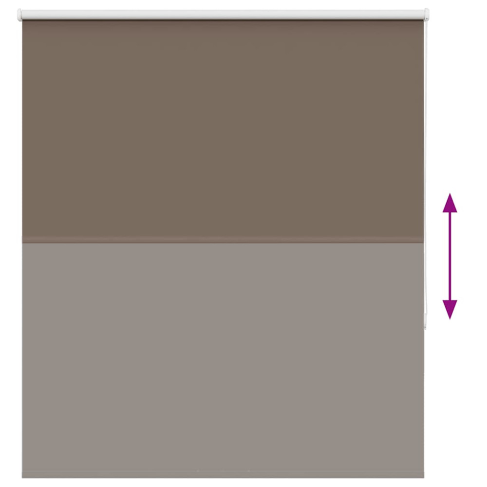 Produktbild för Mörkläggningsgardin kaffe 120x150 cm tyg bredd 116,6 cm