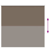 Produktbild för Mörkläggningsgardin kaffe 165x150 cm tyg bredd 161,6 cm