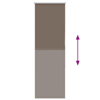 Produktbild för Mörkläggningsgardin kaffe 40x175 cm tyg bredd 35,7 cm polyester