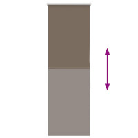 Produktbild för Mörkläggningsgardin kaffe 50x175 cm tyg bredd 45,7 cm polyester