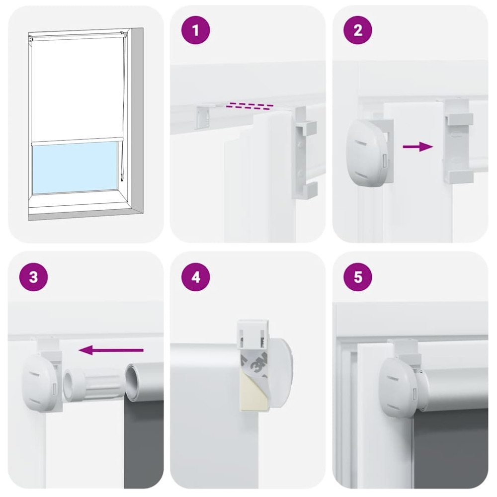 Produktbild för Mörkläggningsgardin kaffe 65x175 cm tyg bredd 60,7 cm polyester