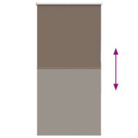 Produktbild för Mörkläggningsgardin kaffe 85x175 cm tyg bredd 80,7 cm polyester