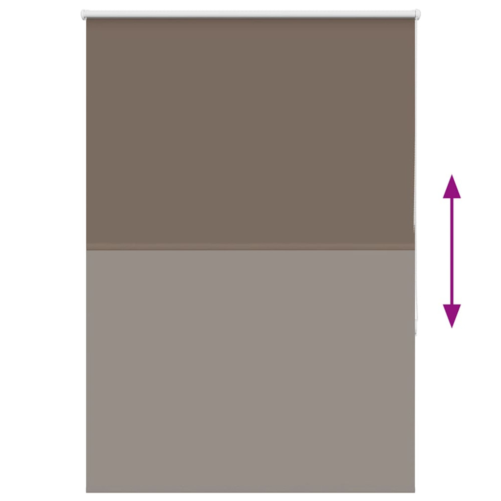 Produktbild för Mörkläggningsgardin kaffe 90x175 cm tyg bredd 85,7 cm polyester