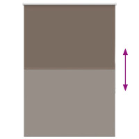 Produktbild för Mörkläggningsgardin kaffe 110x175 cm tyg bredd 105,7 cm