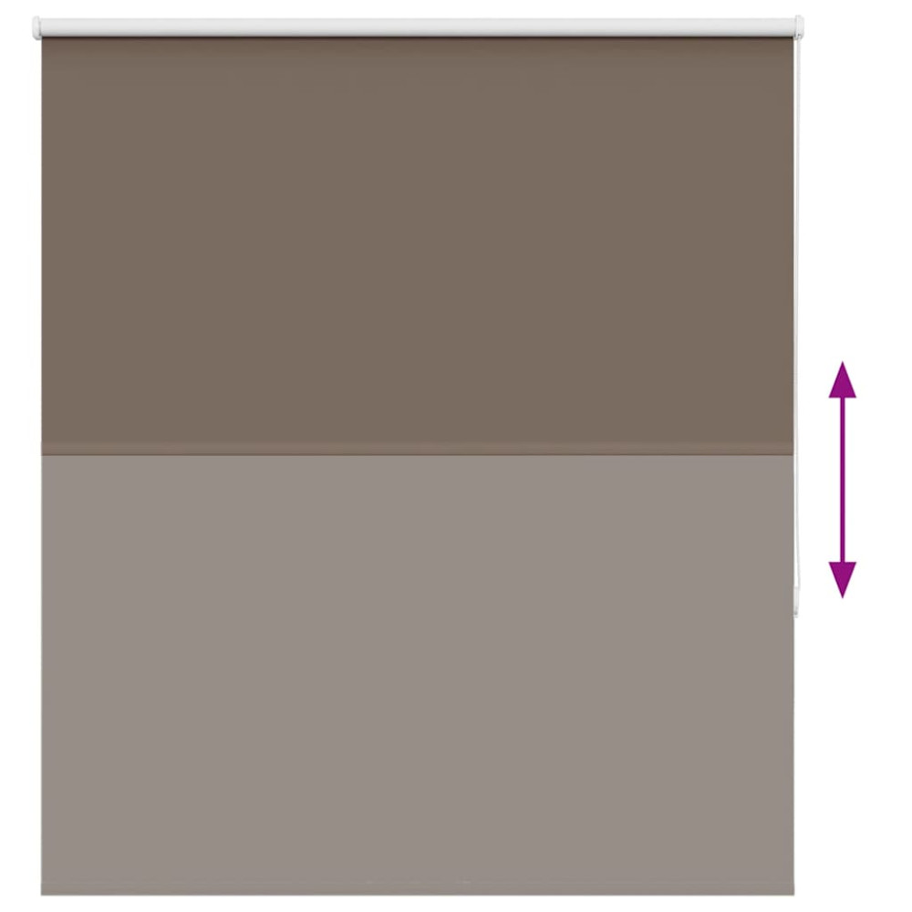 Produktbild för Mörkläggningsgardin kaffe 120x175 cm tyg bredd 116,6 cm