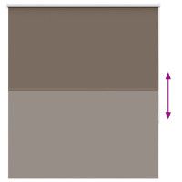 Produktbild för Mörkläggningsgardin kaffe 120x175 cm tyg bredd 116,6 cm