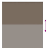 Produktbild för Mörkläggningsgardin kaffe 130x175 cm tyg bredd 126,6 cm