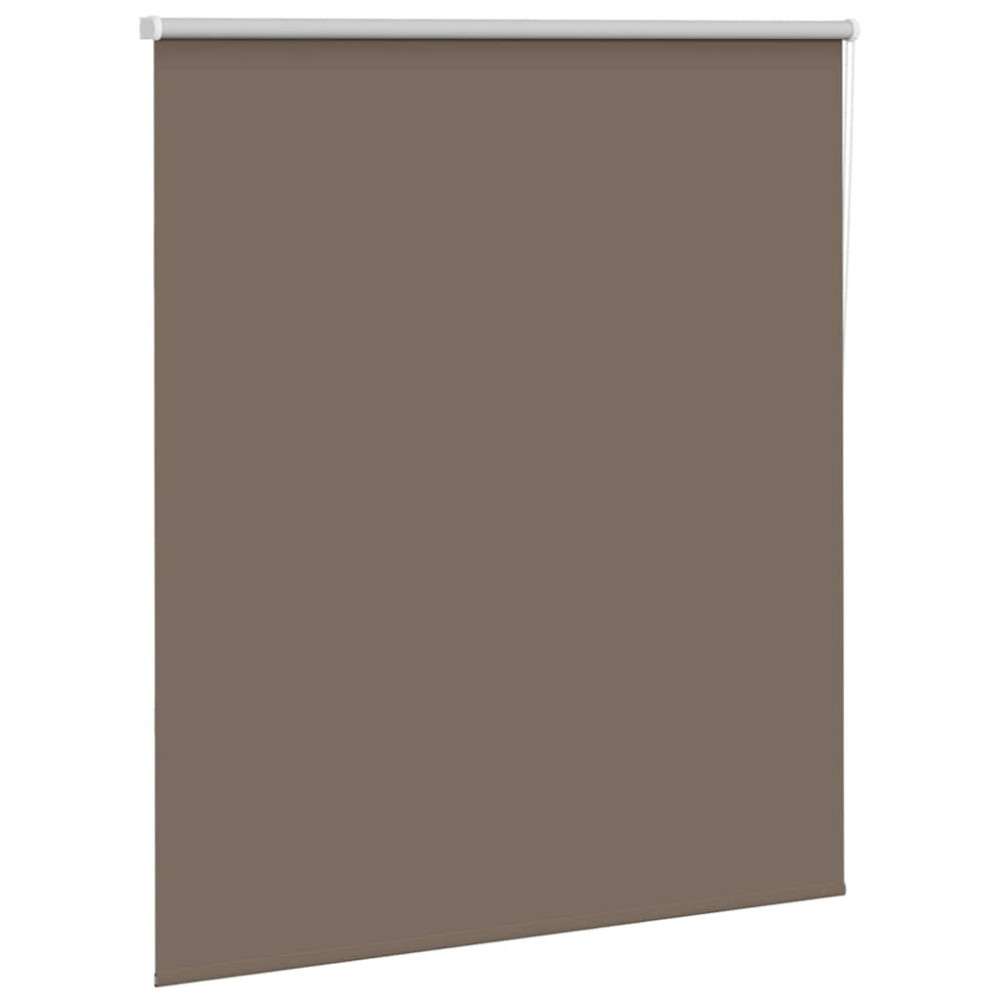 Produktbild för Mörkläggningsgardin kaffe 135x175 cm tyg bredd 131,6 cm