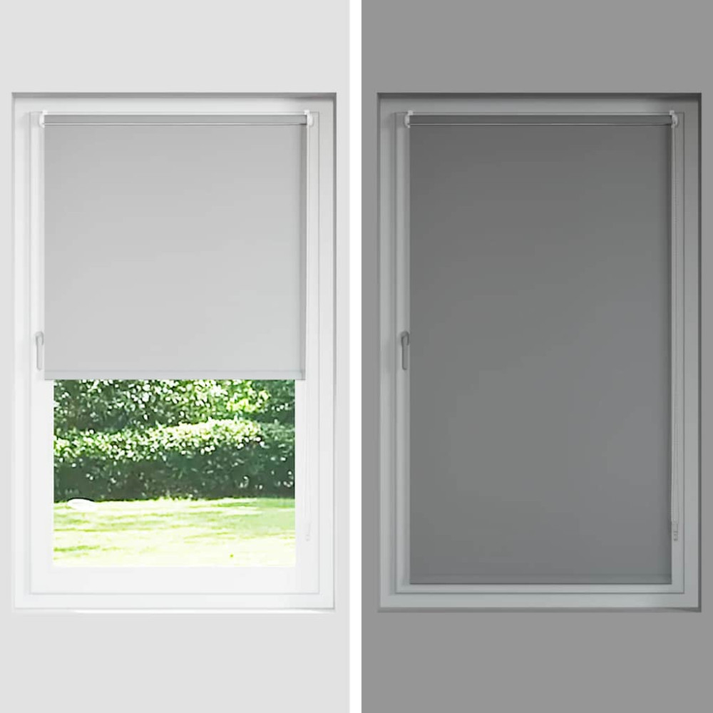 Produktbild för Mörkläggningsgardin kaffe 150x175 cm tyg bredd 146,6 cm