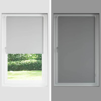 Produktbild för Mörkläggningsgardin kaffe 150x175 cm tyg bredd 146,6 cm