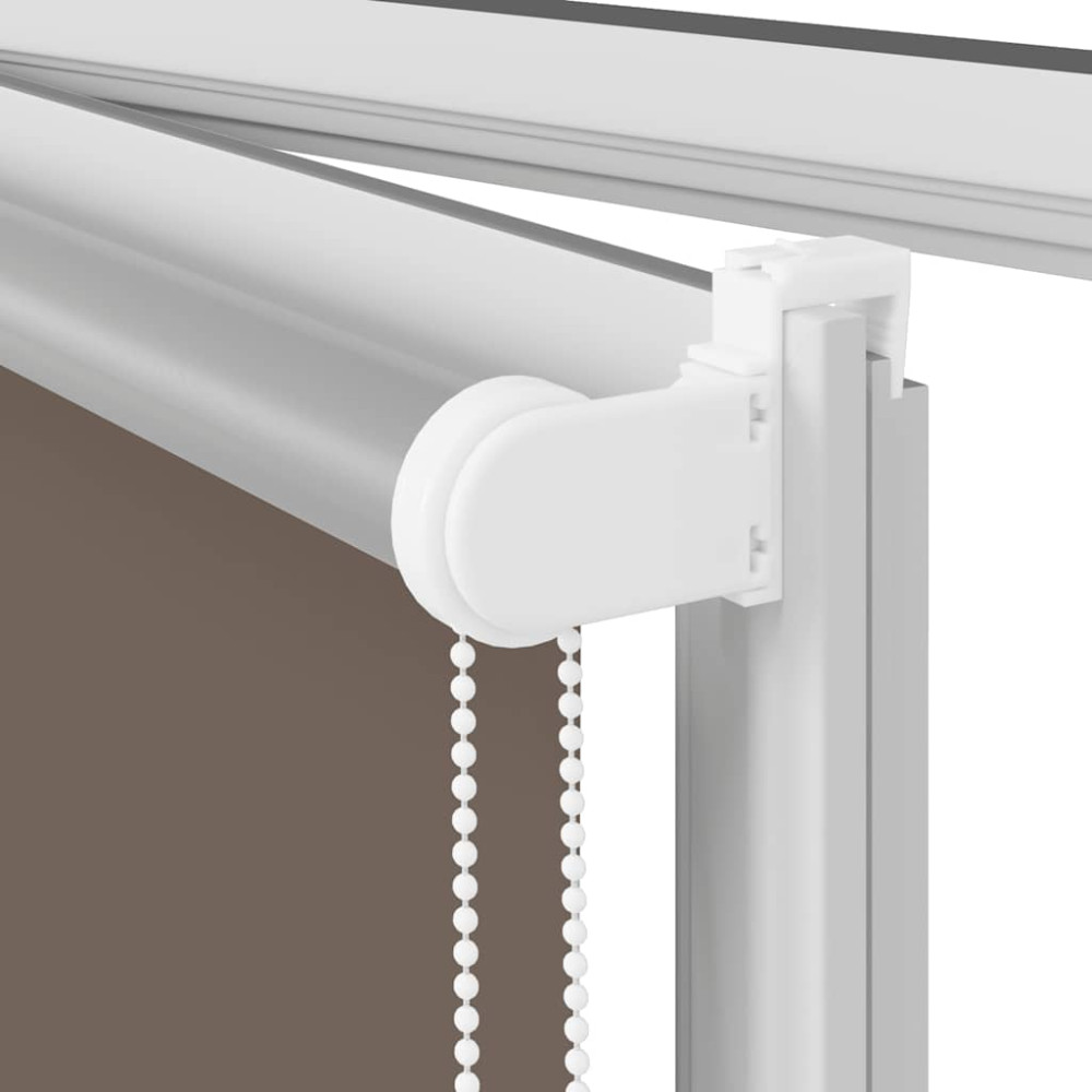 Produktbild för Mörkläggningsgardin kaffe 160x175 cm tyg bredd 156,6 cm