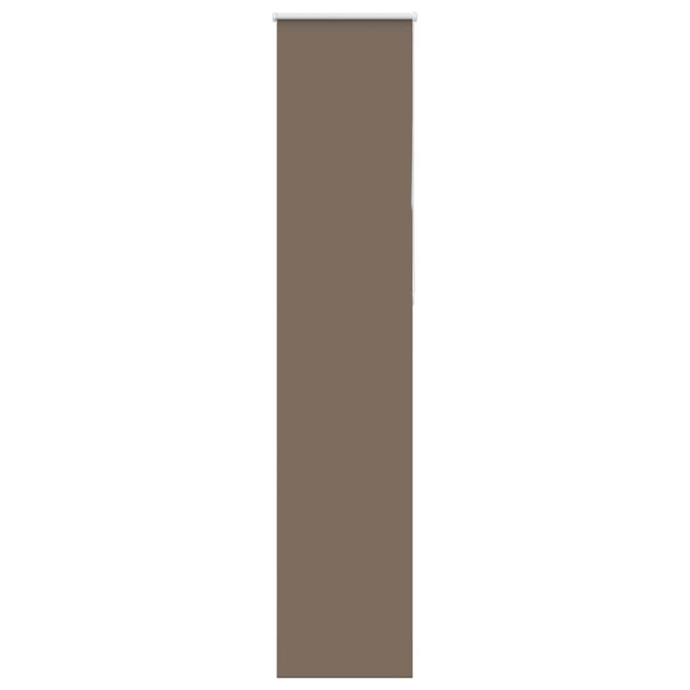 Produktbild för Mörkläggningsgardin kaffe 45x210 cm tyg bredd 40,7 cm polyester