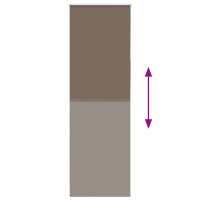 Produktbild för Mörkläggningsgardin kaffe 85x210 cm tyg bredd 80,7 cm polyester