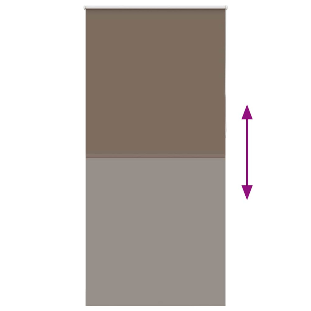 Produktbild för Mörkläggningsgardin kaffe 95x210 cm tyg bredd 90,7 cm polyester
